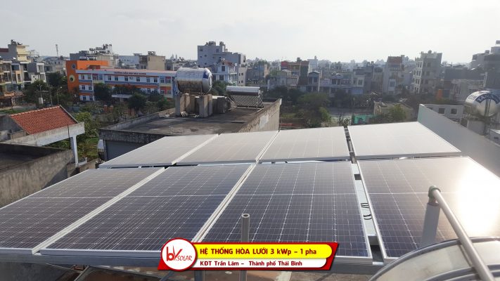 điện mặt trời thành phố Thái Bình